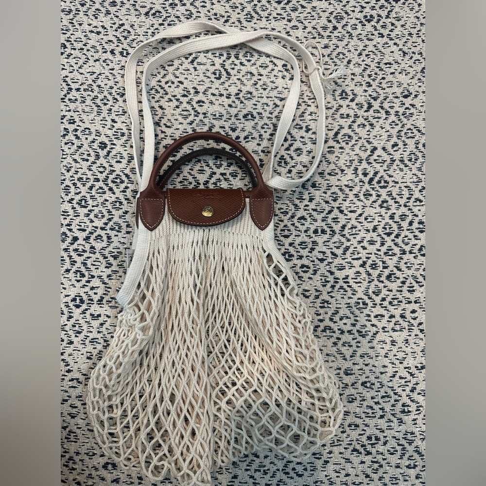 Longchamp Le Pliage Filet Knit shoulder bag